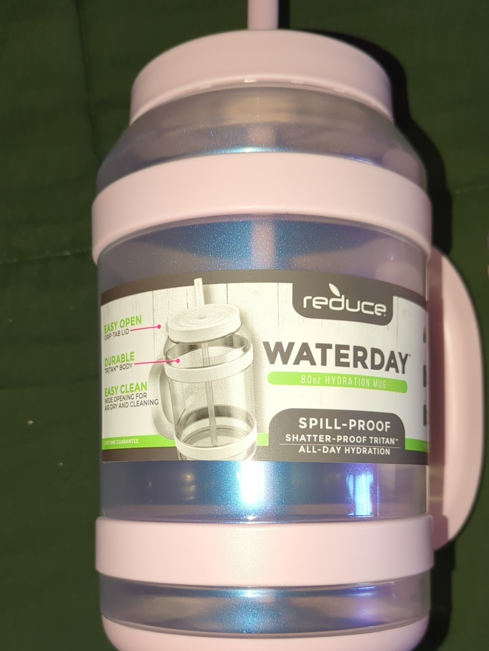 Reduce Waterday 80oz Hydration Mug - Iridescent Light Pink